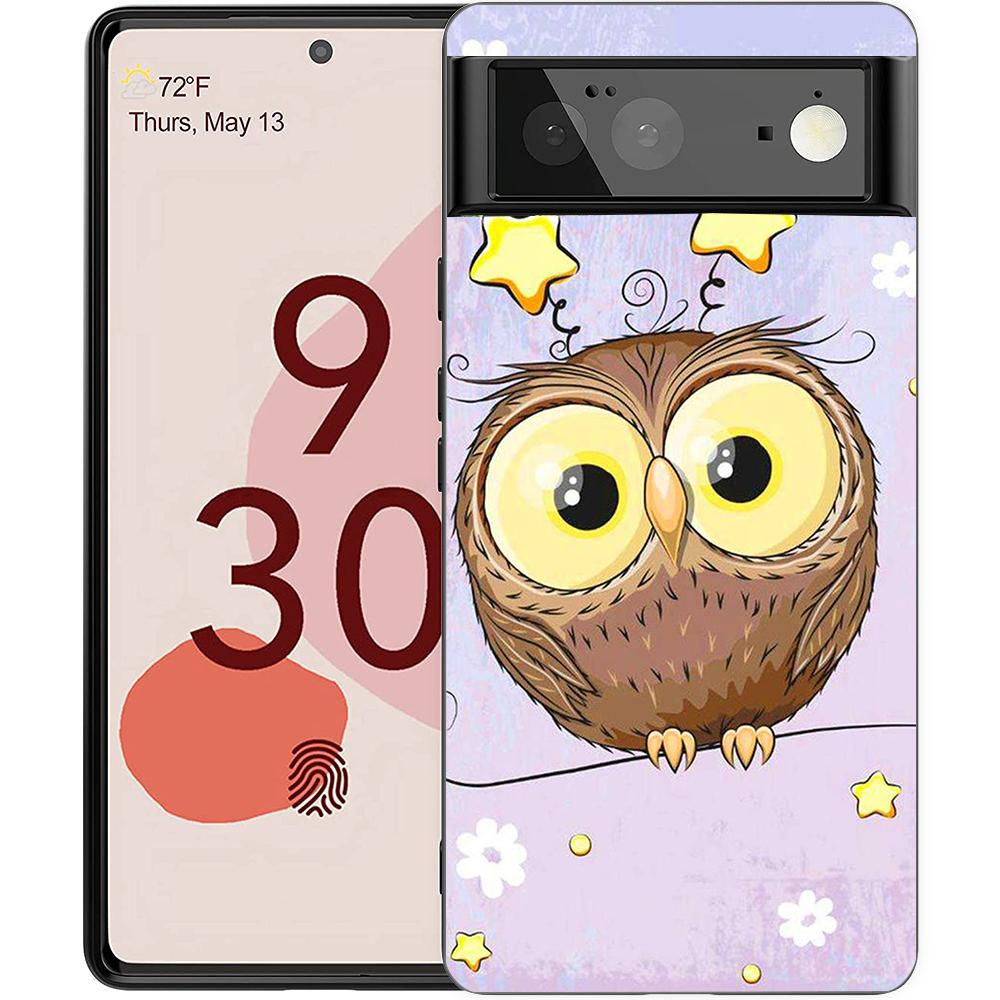 Cute Cartoon Owl Phone Case Cover for Google Pixel 8 7 6 7A 6A Pro 5G Shockproof Silicone Soft 9 Pro XL 8 Pro 5G Shell Coque Bag