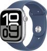 Apple Watch Series 10 GPS 46mm Aluminium Silver Sport Band Denim M/L