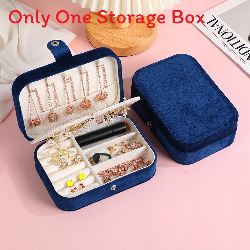 Minimalist Double Layer Jewelry Storage Box With Pu Leather For Home Organization