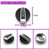 F45 F46 F30 F32 F15 F16 F85 F86 Car Dashboard Headlight Switch Rotary Button Cap Headlamp Cover Panel For BMW X5 X6 2 3 Series