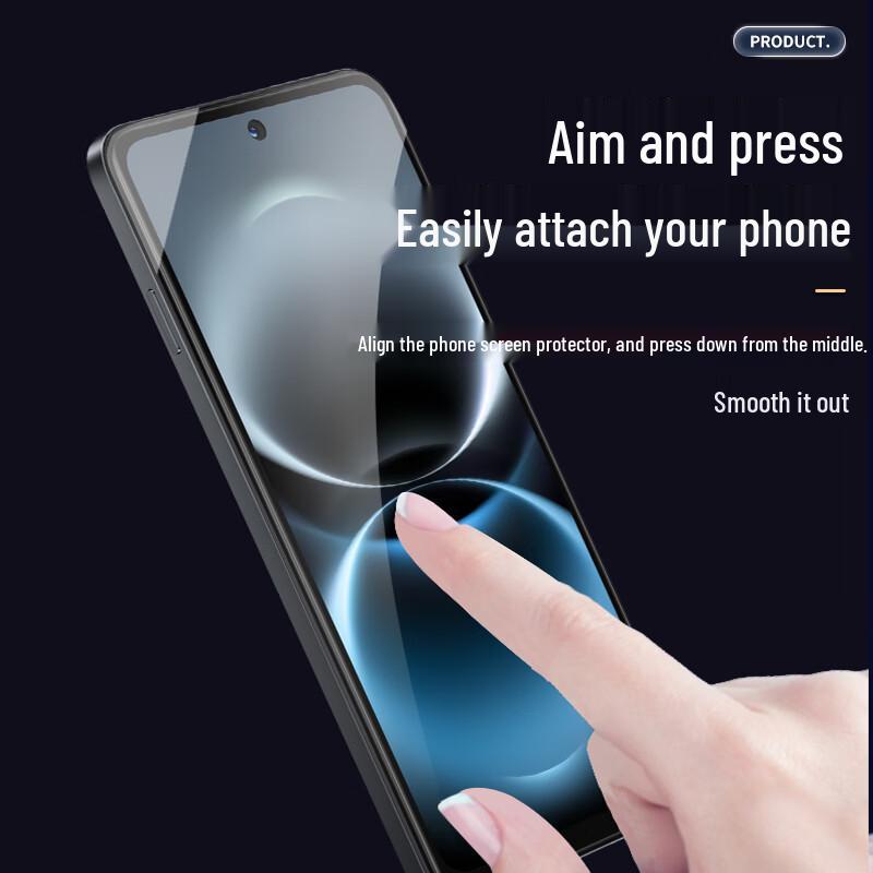 Smorss Ultra-Thin Tempered Glass Screen Protector for Huawei Enjoy 90/90 Plus (2-Pack)