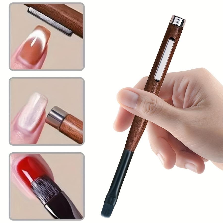Three-in-one Double-ended Magnet Manicure Pen Cat Eye Gel Polish, Double Magnet  Phototherapy Pen  PVC Tube for Manicure A