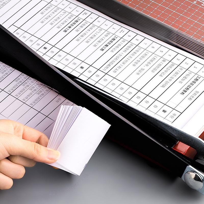 Manueller Mini-Papierschneider aus Holz und Stahl, A4/A5, Fotoschneidemesser