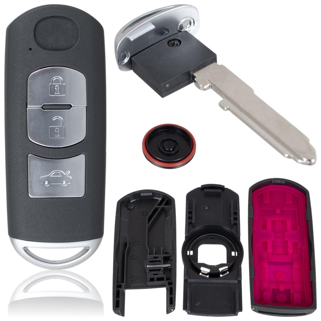 Mazda 3 5 6 CX-5 CX-7 CX-9 Key Fob Housing, 3 Buttons