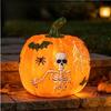 New Skull Pumpkin Night Light Decoration Set - Halloween Horror Atmosphere Decorative Tableware