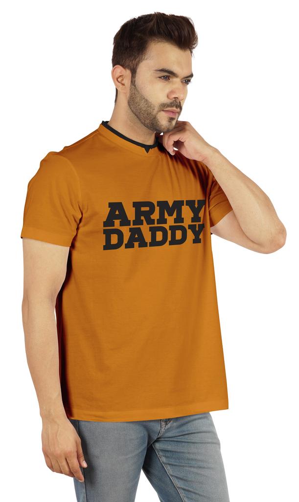 Inkmeso Men  s Tshirt For Military Pride Dad Graphic Quote   Army Daddy   Tee Cotton Jersey