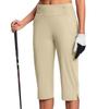 Women's Fashionable Solid Color Button Pocket Pants With Split Hems High Waist Sports Yoga Casual Cropped Pants