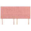 Headboard In Pink 160 X 5 X 118 128 Cm Velvet