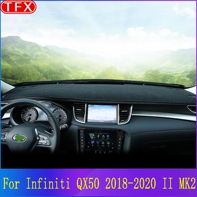 Car Dashboard Cover Pad For Infiniti QX50 2018 II MK2 Anti-Slip Mat Sunshade Dashmat Carpet Anti-UV Dash