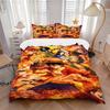 One Piece Adventure Print 3Pcs Bedding Setduvet Cover With 2 Bedropillowcase Home Birthday Gift