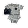 Unisex Cotton Newborn Bodysuit: Short Sleeve, Snap Crotch, Lightweight Summer Romper