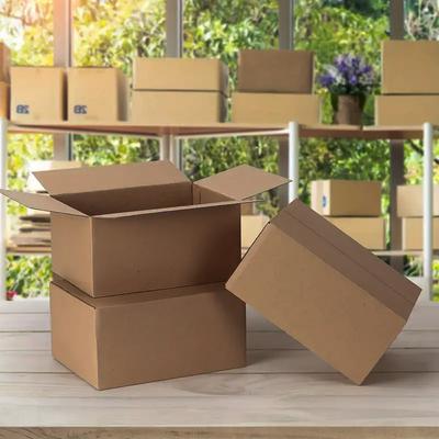 20Pcs Express Box Moving Boxes Paper Corrugated Board Package Storage Cartons Craft Heavy Duty Shipping Packing Boxes