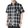 Men's Summer Plaid Short Sleeve Casual Shirt - Versatile Japanese Style