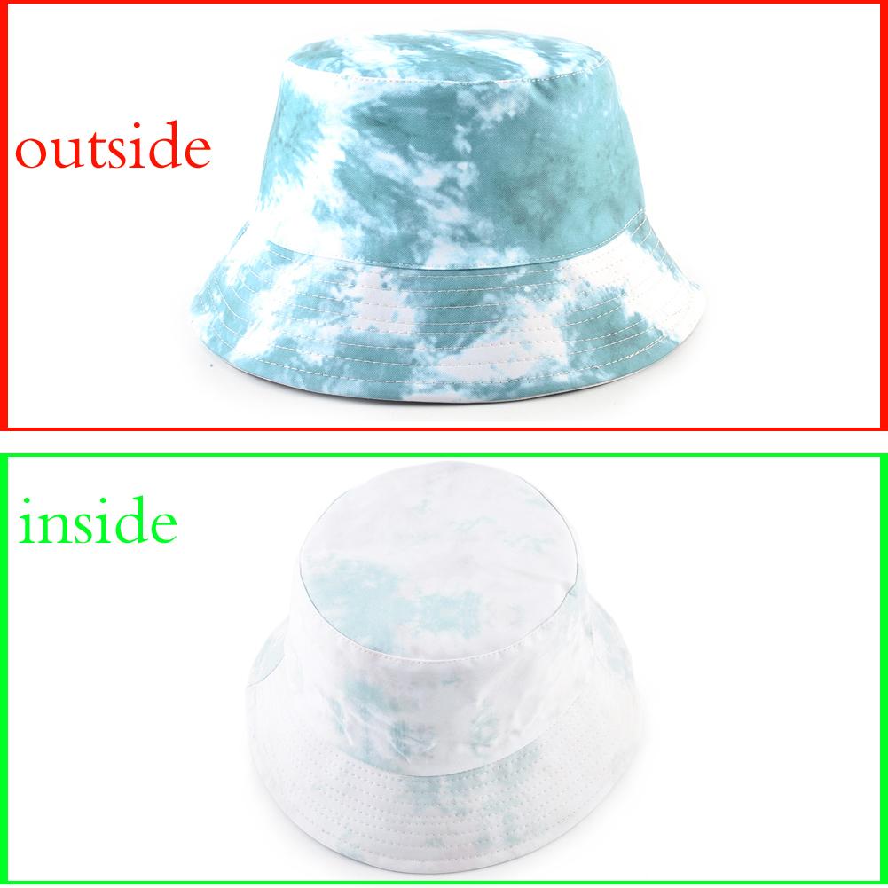New Sun Hats For Men Women Double-sided Bucket Hat Four Seasons Outdoor Casual Beach Cap Fashion Ink Print Fisherman Caps Gorras