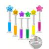 Toilet Cleaning Gel, Flower Stamp Toilet Gel, Flower Fragrance Toilet Deodorant Gel, Toilet Bowl Cleaner, Odor Removal Gel