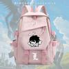 Anime Notebook L Light Yagami Cosplay School Backpack Teens Unisex Large Capacity Nylon Daily Use