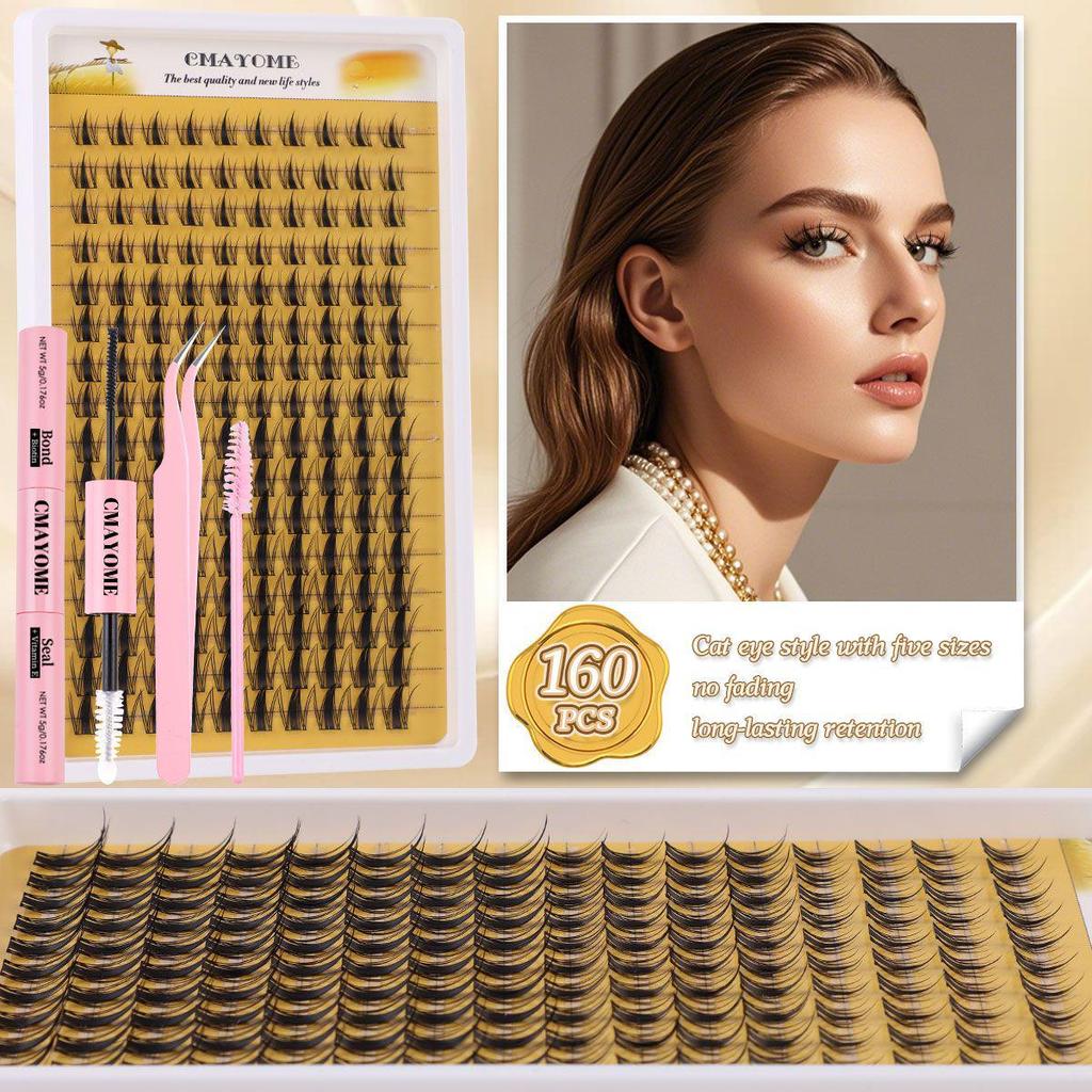 New Style DIY Cluster False Eyelashes: Japanese & Korean Natural Dense Segments