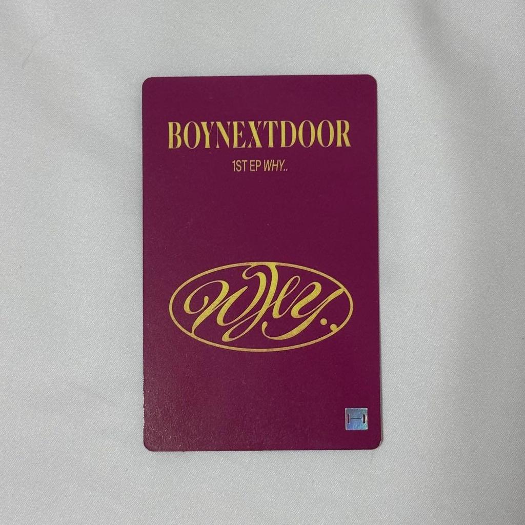 [USED] boynextdoor why power steering lucky drop jaehyun trading card