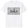 Yeshua Hebraisk Navn på Jesus Kristent Messiansk O-Hals Bokstaver T-skjorte Menn Casual Grafiske T-skjorter Topper Camiseta Hombre Streetwear