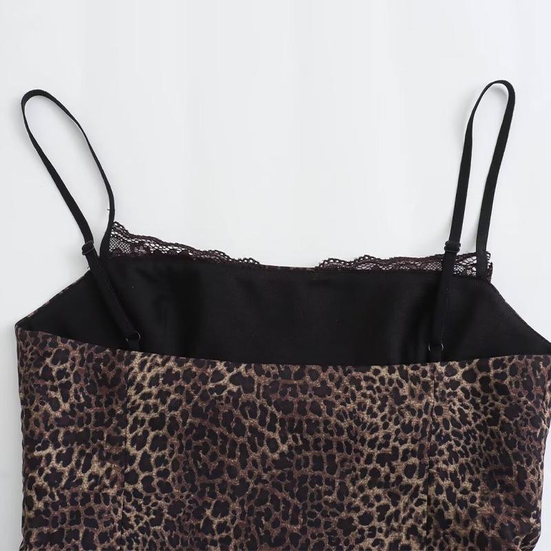Sommar Sidentextur Tryckt Camisole Topp Ny Mode Sexig Söt Damlinne Smal Ren Längtan