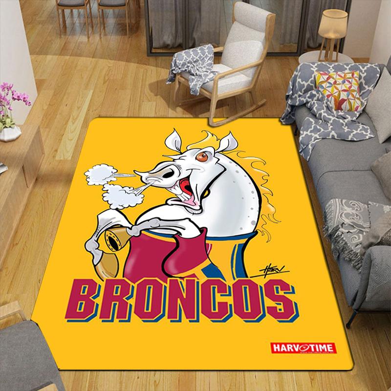 Broncos Pride Rug Floor Mat for Living Room or Bedroom Soft and Comfortable Carpet a Gift for Birthday and Holiday.PFF260912040