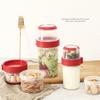 560ml Overnight Oats Container With Topping Oats Jars Cereal And Milk On The Go Container  Students