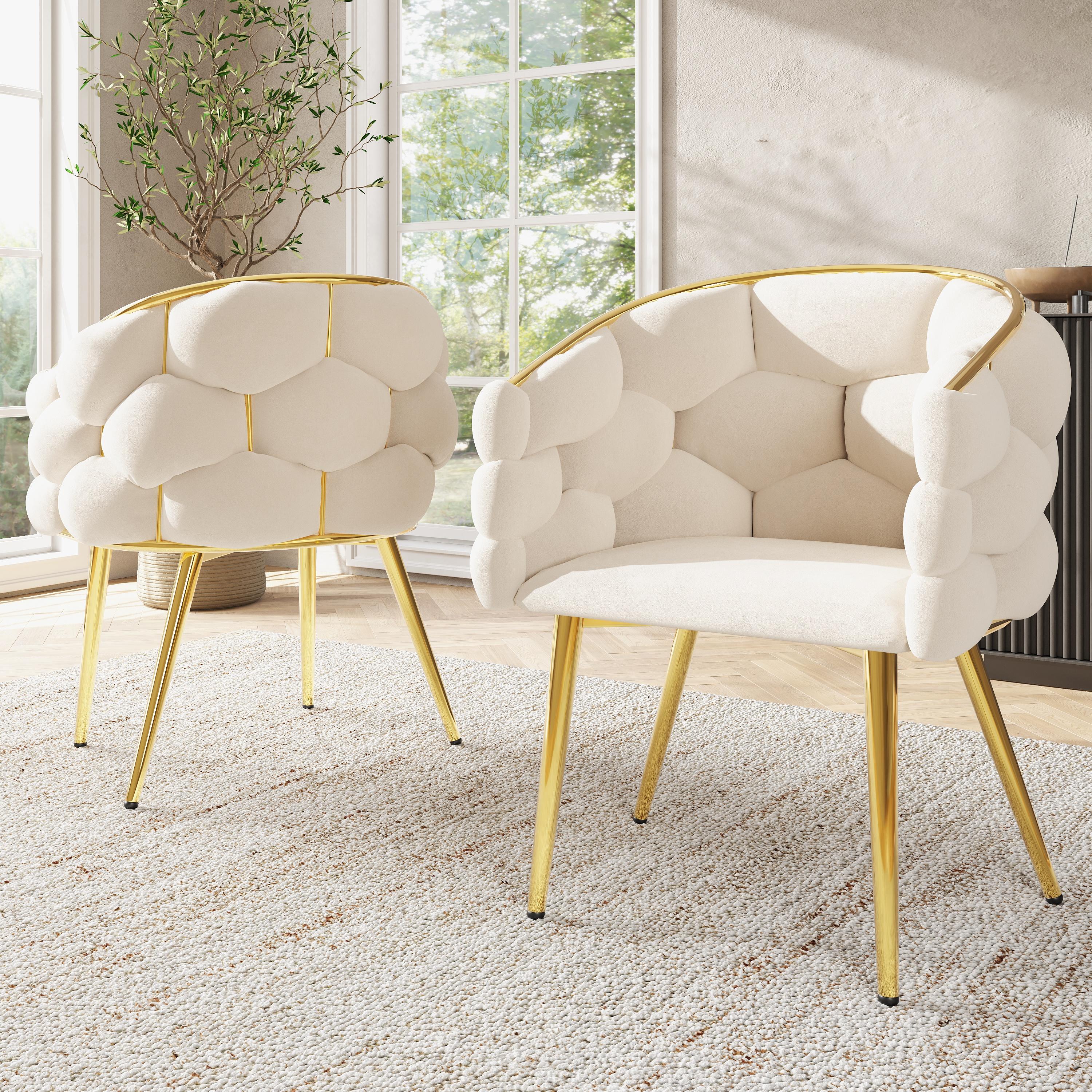 Luxurious Velvet Chairs (2 Pieces), Living