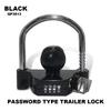 Password type trailer lock Key type trailer lock Stainless steel house anti-theft lock Flower basket type car lock Trailer hook