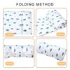 Toddler Sleep Mat Sleeping Bag, Kids Sleeping Pad with Removable Pillow Lovely Print Blanket Baby Crib Decors
