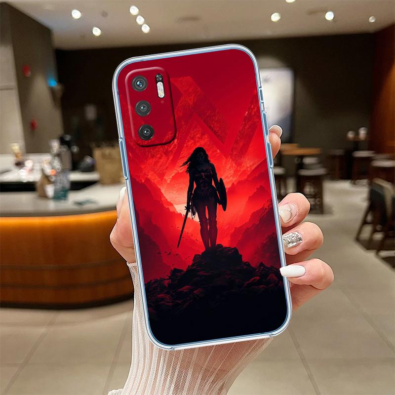 

RE64 Wonder Woman Transparent Phone Case for Motorola Moto G40 G04 G05 One Ace Action Fusion + Plus Hyper Macro Vision Zoom Motorola One Vision