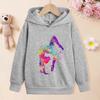 Autumn Winter Colorful Gymnast Printed Hoodies Fashionable Casual Warm Sports Long Sleeved Children's Boy and Girl Kids Unisex Hooded Sweatshirts