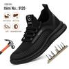 Cross-Border Men's Steel Toe Work Shoes - Anti-Smash, Anti-Puncture, Wear-Resistant, Comfortable Mesh Safety Shoes