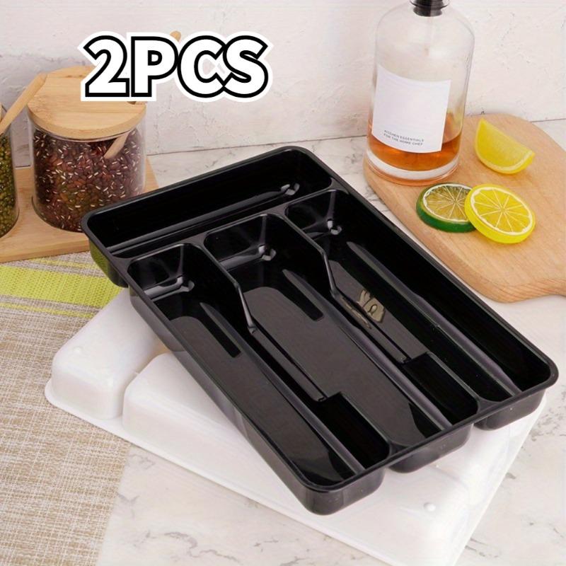 Cutlery Organizer Tray Kitchen Drawer Storage for Knives Forks Spoons with Compartment Divider Utensil Holder for Efficient