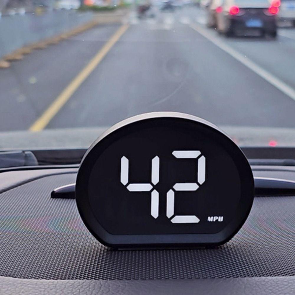 Plug&Play HUD Car Head Up Display KMH/MPH Vehicle Speed Meter Tachometer