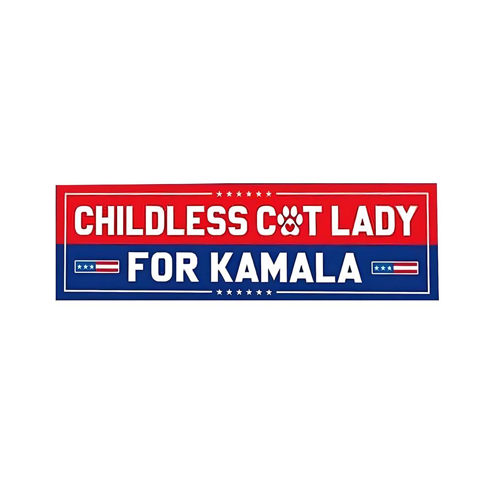 1pcs Kamala Harris 2024 Stickers,President Kamala Harris 2024 Flag Bumper Sticker Waterproof Vinyl Decals For Car P9W3