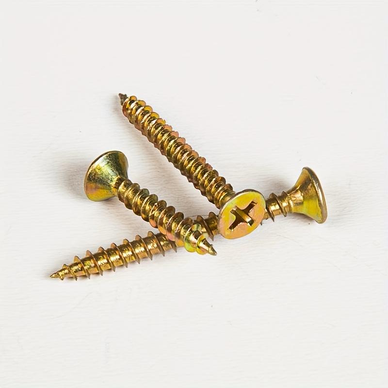 520pcs M3.5/12/14/16/20/25/30/35mm Countersunk Self-Tapping Screws Set, Colorful Cross Head for Industrial, Home, and Furniture