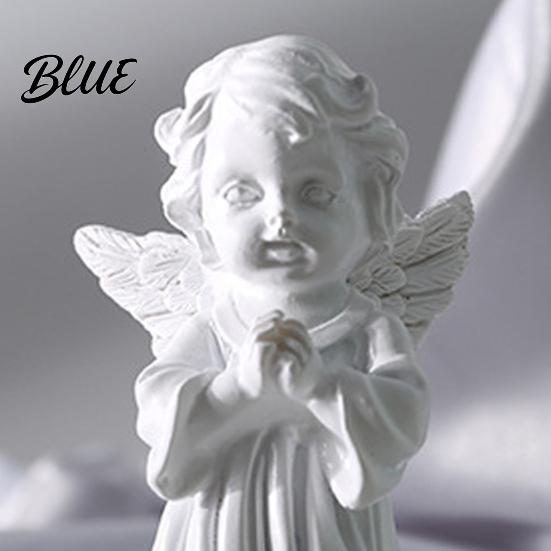 Warm Feel Angel Statue Resin Cherubs Figurine White Statue