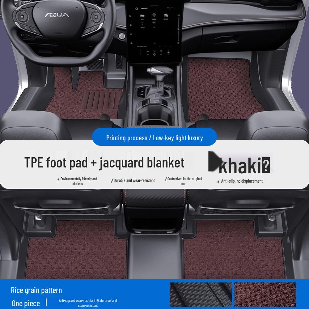 Fits Dongfeng Fengshen L7, L8, E70, Yixuan, SKYEV01, Haohan, Haoji - TPE Floor Mats & Door Sill Full Coverage
