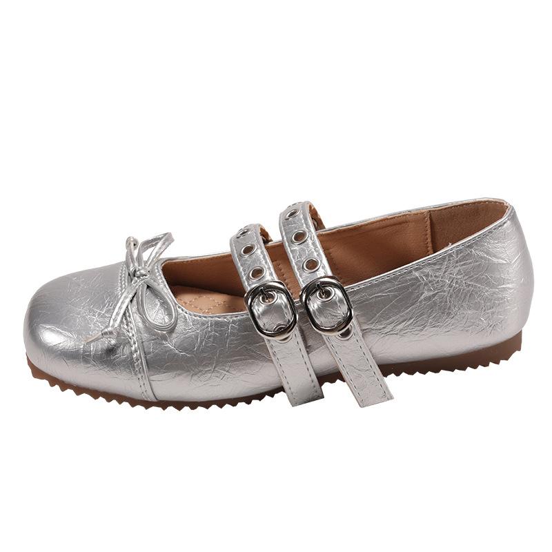 White Retro Ballet Style Light Mouth Flat-soled Single Shoes Women's 2025 New Spring and Autumn Versatile French Soft-soled Mary Jane Shoes