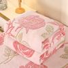 Shawl Warm Floral Flannel Blanket Skin-friendly Soft Throw Blanket No Shrinkage Cozy Nap Blanket Office