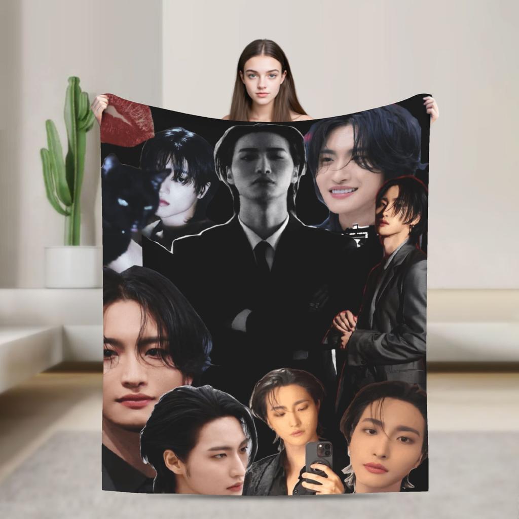 Weiche Decken Dekorative Mingi Ateez Coole Überwurfdecke Flanell Bettdecke Für Sofa Bett Decke Mit Aufdruck Sofa Bettbezug