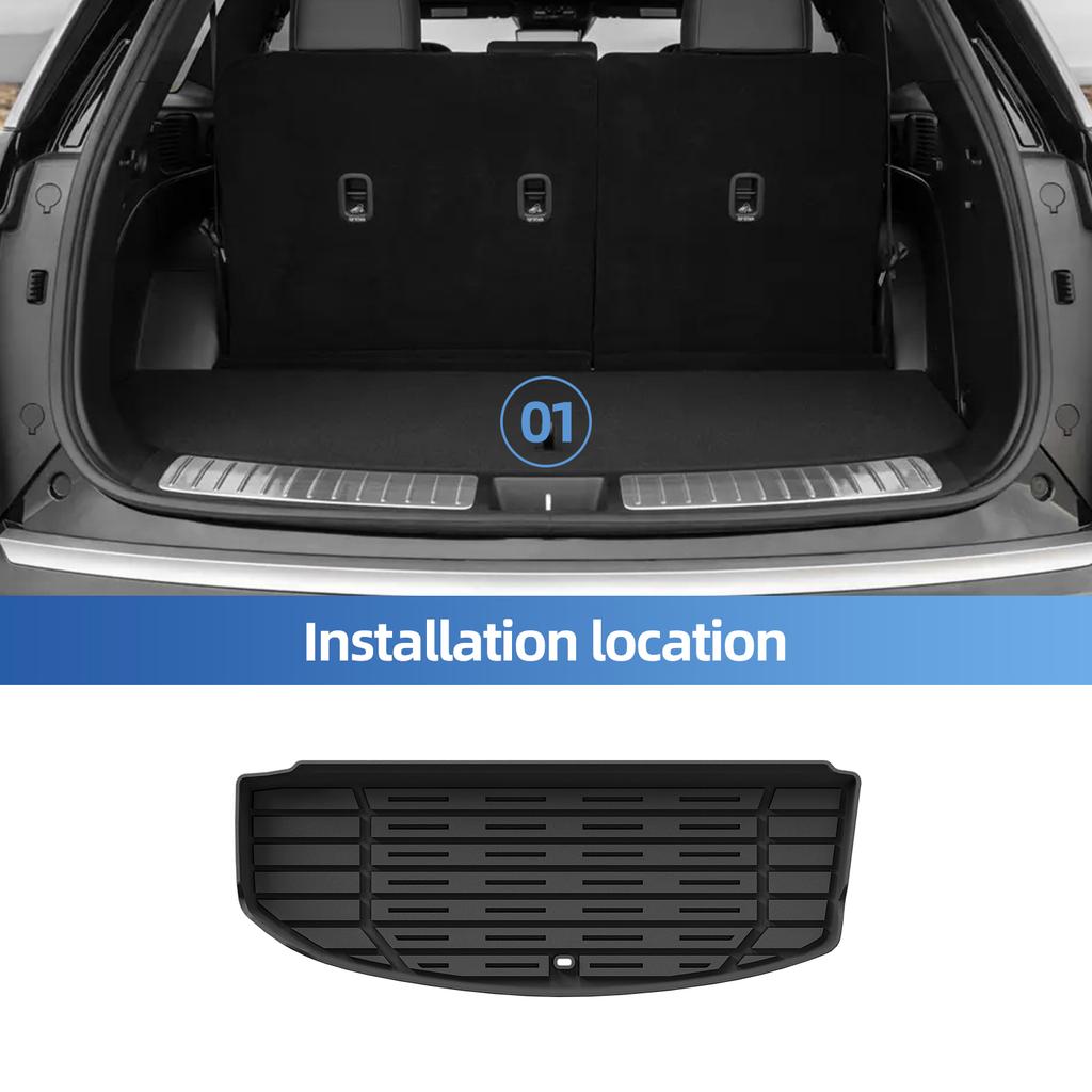 Right Drive for Hyundai Palisade Hybrid 7Seats 2026 (Not Fit Fuel Version) TPE Car Floor Mats Cargo Liner Trunk Pad Waterproof