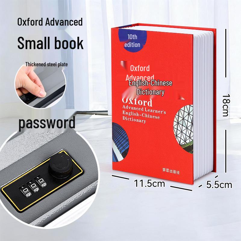 Creative Iron Book Safe: Password Protected Money Storage Box for Home or Office.