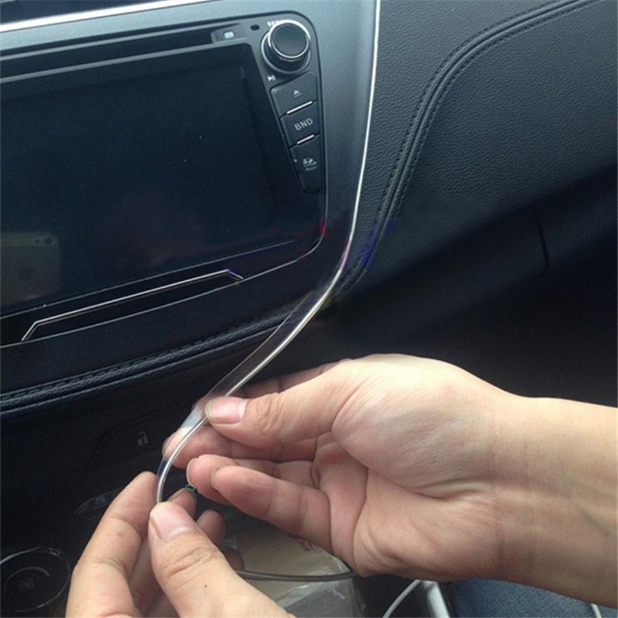 New Skirt Optic Cable 3.0mm Side Glow Fiber Cable for Car Atmosphere Light Superbright Glowing Cable with Mounting Edge