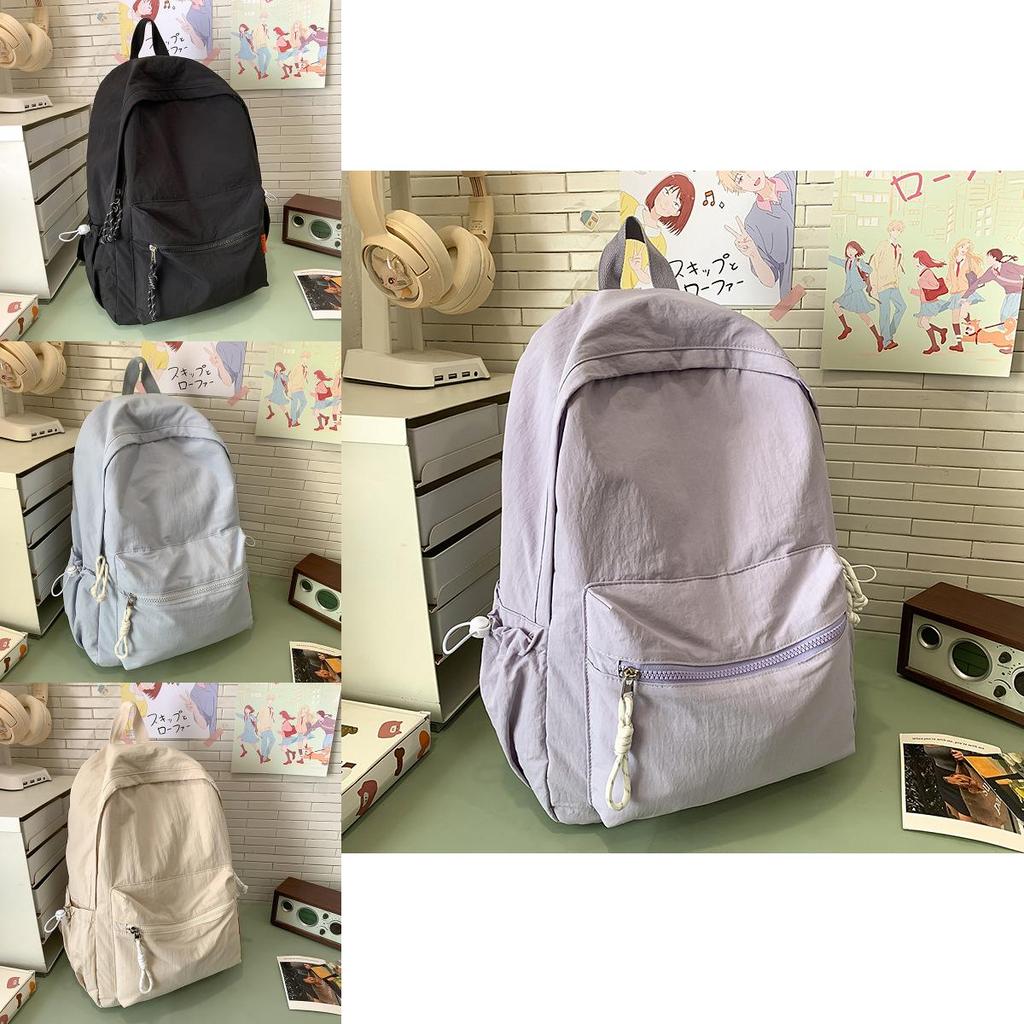 Nylon Casual Backpack For Teens With Lightweight Designfor Travel Or School