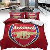 Arsenal Football Club Soccer Print Duvet Cover Set With Polyester Material For Sports Fans Bedroom Decor