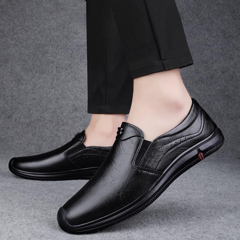 Fashion Luxury Brand Men Handmade Genuine Leather Loafers Shoes Casual Driving Flats Slip-on Shoes Men High Quality Business Comfy Shoes