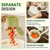 Kitchen Sink Strainer Basket 2 in 1 Self Cleaning Sink Food Waste Catcher Press Automatic Dumping Strainer with Bottom Release