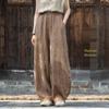 Women's Hemp Tie-Dye Distressed Lantern Pants: Cotton & Linen Zen Meditation Wear 26