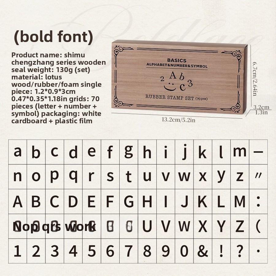 Retro Typewriter Style Number And Letter Seal Set For Diy Paper Art